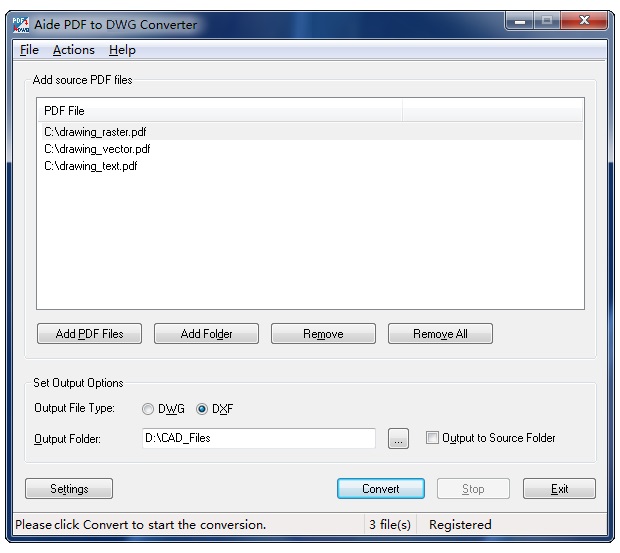 Aide PDF to DWG Converter Distribution License (1 year for 1 application)